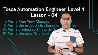 Tosca Automation Engineer  Lesson 04 Automate Page Views  Sort Orders by Price Explicit Name [upl. by Jerri126]