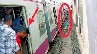 FULL HD Train VS Passengers train trainlover viralvideo risk [upl. by Egreog]