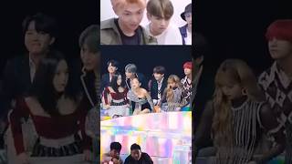 bts reaction to see blackpink jungkook lisa btsshorts bts btsedits blackpink btsv reaction [upl. by Rayford]