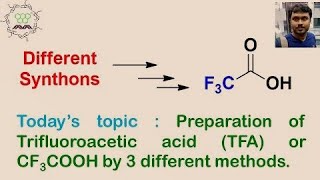 Trifluoroacetic acid CF3COOH or TFA preparation The concept with mechanism and explanation [upl. by Einnaffit]