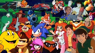 Video Game Cartoons – 12 Hour Marathon  The 80s and 90s  Full Episodes with Commercials [upl. by Celestia357]