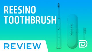 ELECTRIC TOOTHBRUSH REVIEW Reesino Sonic Electric Toothbrush Rechargeable w 100day Battery Life [upl. by Llatsyrk734]