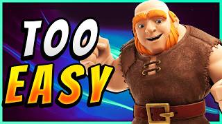 300 TROPHIES in 30 MINUTES NO SKILL GIANT GRAVEYARD 🏆 — Clash Royale [upl. by Amando614]