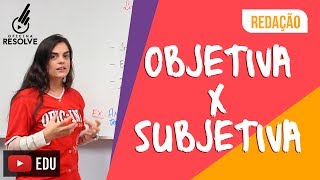 Linguagem Objetiva x Subjetiva [upl. by Aerdnahs129]