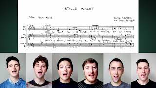 The Kings Singers  Stille Nacht Silent Night arr Rutter [upl. by Ahsikrats503]