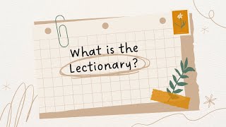 Lectionary Sermons [upl. by Ewer179]