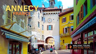 Annecy  Old French Town Walking Tour 4k  Most beautiful city in France  Venice of the Alps [upl. by Ardisi]