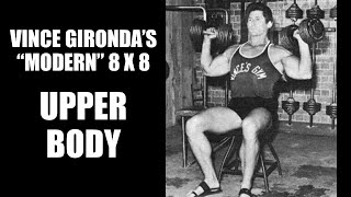 VINCE GIRONDAS MODERN 8 X 8 ROUTINE UPPER BODY SPLIT HOME WORKOUT [upl. by Isacco559]