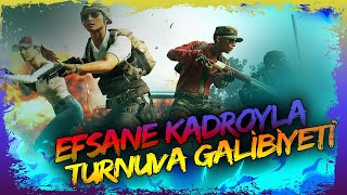 EFSANE KADROYLA TURNUVA GALİBİYETİ PUBG [upl. by Urbas]