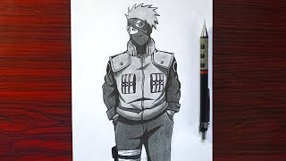 how to Draw kakashi Hatake full body easy step by step Drawing tutorial [upl. by Nive]