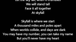 Adele  Skyfall Lyrics [upl. by Orel]