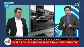 Tragedia en una perfumería de Villa Crespo así fue la explosión del local [upl. by Nedloh64]