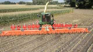 Chopping 20 rows of corn with Kemper [upl. by Elvyn]