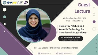 Guest Lecture Dr Qonita Kurnia Anjani  Queens University Belfast [upl. by Cristiano235]