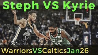 Warriors Vs Celtics Jan 26  Steph Curry Vs Kyrie Irving [upl. by Aihsoj]