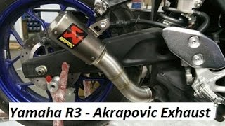 Yamaha R3  Akrapovic Exhaust Sound  India [upl. by Kristofer603]