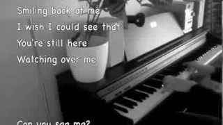 Krista Siegfrids  Can You See Me Piano cover  lyrics [upl. by Langham]