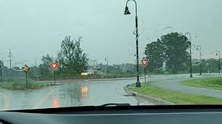 Driving in a Thunderstorm in Valparaiso Indiana 62524 [upl. by Yob471]