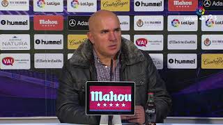 Rueda de prensa de Luis César Sampedro tras el Real Valladolid vs Real Oviedo 31 [upl. by Trix]