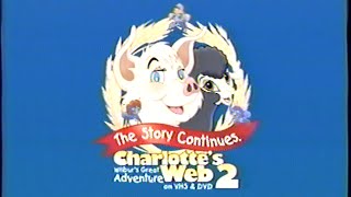 Charlottes Web 2  Wilburs Great Adventure 2003 Trailer VHS Capture [upl. by Jyoti]