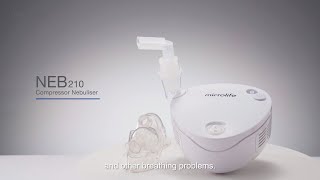 Microlife NEB 210 Innovative nebulisation system for an efficient treatment  EU Version [upl. by Nolak]