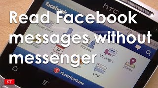 How to view Facebook messages without messenger 2017 [upl. by Jez]