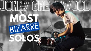 JONNY GREENWOODS Most Bizarre Guitar Solos  LIVE feat Radiohead  Thom Yorke [upl. by Stanwinn]