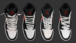 5 NEW Ways How To Lace Nike Air Jordan 1 MID  Nike Air Jordan 1 MID Lacing [upl. by Rodge26]