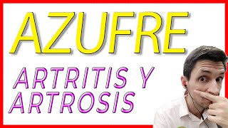 Beneficios del MSM en la artritis y artrosis Azúfre orgánico [upl. by Marola]