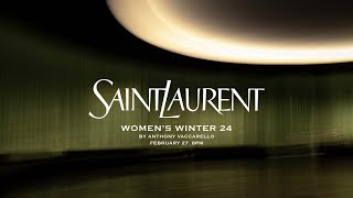 SAINT LAURENT  WOMENS WINTER 24 SHOW [upl. by Acisseg]