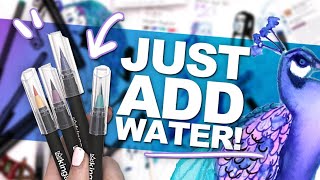 MAKING THE COLORS WORK FOR ME  Mystery Art Box  ArtSnacks Unboxing  Waterbased Art Supplies [upl. by Essined]