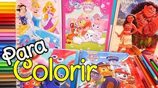 Desenhos para Colorir Moana Patrulha Canina Princesas Disney Palace Pets Brinquedonovelinhas [upl. by Notgnimer]