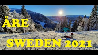 ÅRE 2021 JANUARY SWEDISH BEST SKI RESORT [upl. by Sindee]