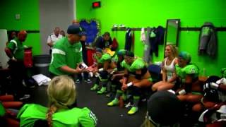 Lingerie Football League Seattle Mist coach Chris Michaelson locker room meltdown [upl. by Gayla]