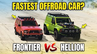 GTA 5 ONLINE  SEMINOLE FRONTIER VS HELLION WHICH IS FASTEST OFFROAD CAR [upl. by Honna]