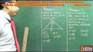 TEOREMA DE LA BISECTRIZ INTERIOR Y EXTERIOR EJERCICIOS RESUELTOS [upl. by Devaney]