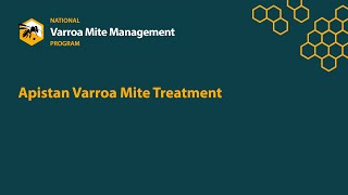 Varroa Apistan Treatment [upl. by Ecydnarb]