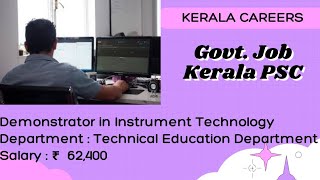 kerala PSC Demonstrator in instrument Technology for Technical Education Department [upl. by Philip72]