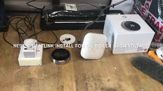 Google Nest amp Heatlink install with oil boiler High voltage wiring [upl. by Anilesor836]