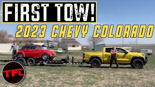 Towing With My New 2023 Chevy Colorado Blew My Expectations Out of the Water [upl. by Ahsemrak]