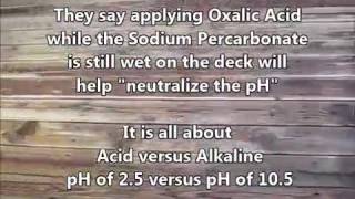 Wooden Deck Cleaning PART 2 Oxalic Acid The Truth How To DIY Brighten Lighten Savogran [upl. by Bruyn]