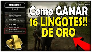 Como 😱GANAR 16 LINGOTES DE ORO🧽 Red Dead Redemption 2 ONLINE✔ [upl. by Eeruhs]