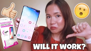 Samsung Galaxy S10 Review  Why you need a Liquid Screen Protector [upl. by Edris964]