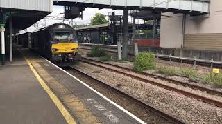 68004 working 4M27 Coatbridge Drs to Daventry Int Rft Recep Fl drs class68 freighttrain [upl. by Bihas]