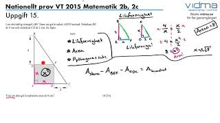 Uppgift 15 ‪Nationellt prov VT 2015 Matematik 2b 2c‬ [upl. by Haisa]