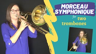 Morceau Symphonique  Guilmant  Trombone Duet [upl. by Amilah]