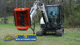 Demonstrating the Eterra EX30 V2 Flail Mower  Skid Steer Solutions [upl. by Ohaus]