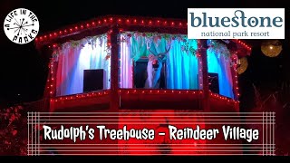 Rudolph Christmas Light Show Reindeer Village Bluestone Resort Wales [upl. by Yrovi]