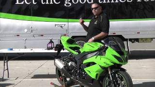 Prepping a Kawasaki Sport bike for the track [upl. by Calore]