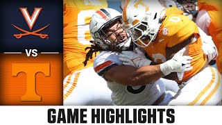 Virginia vs 12 Tennessee Game Highlights  2023 ACC Football [upl. by Eah]